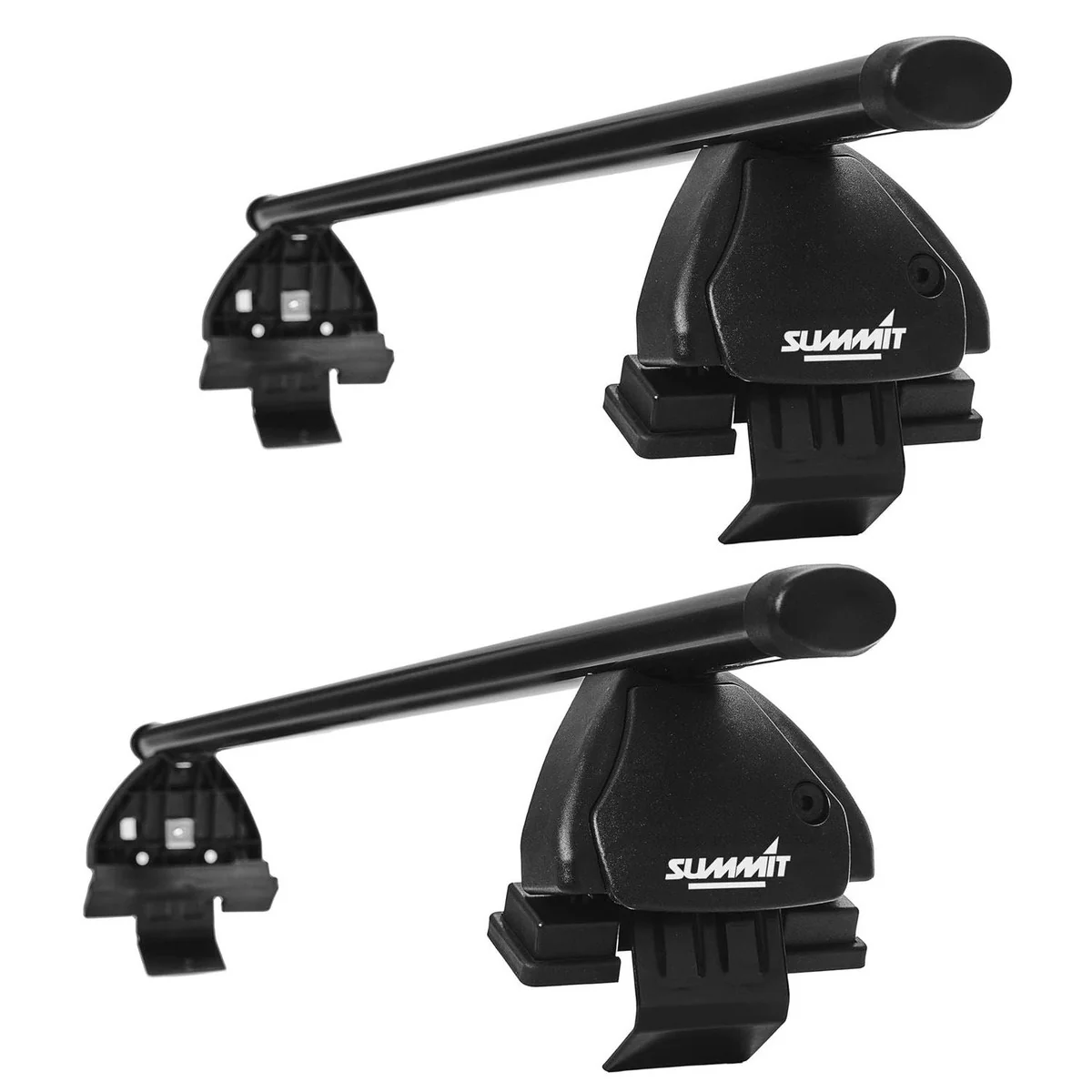 Summit SUP-072  Premium Multi Fit Roof Bars, Black Steel, Set of 2
