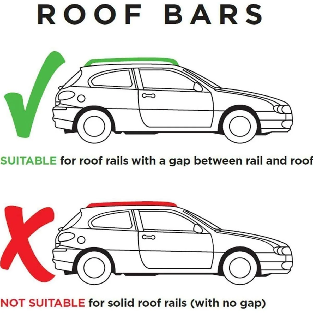 Summit SUP-830A Premium Vehicle Specific Railing Roof Bars - Steel, Locking, Set of 2 - Image 7