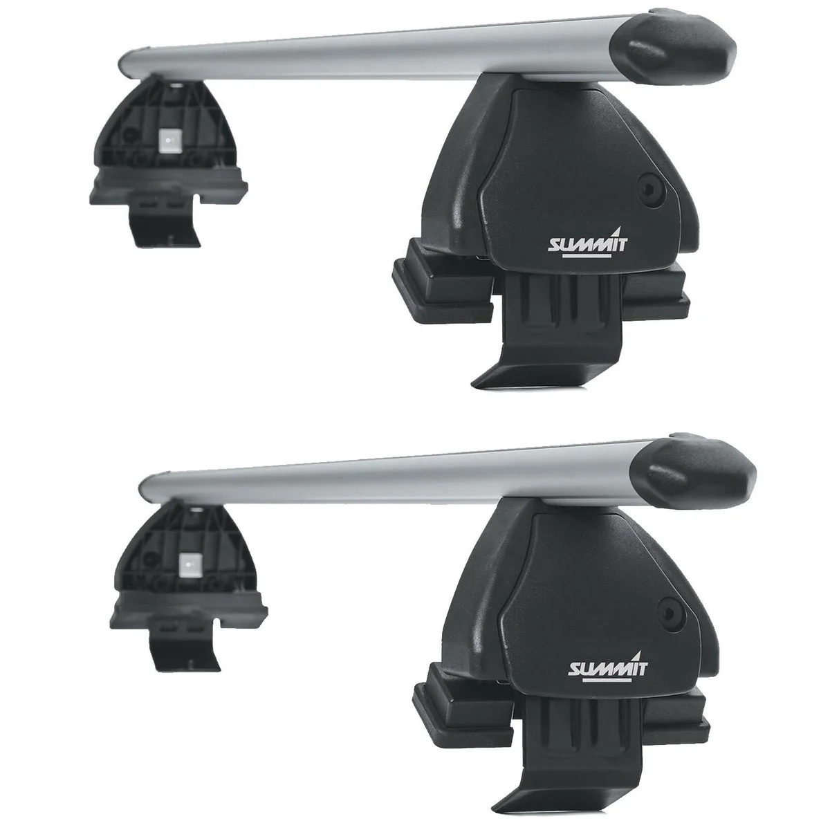 Summit SUP-A110 Premium Aluminium Multi-Fit Roof Bars, Lockable, Set of 2