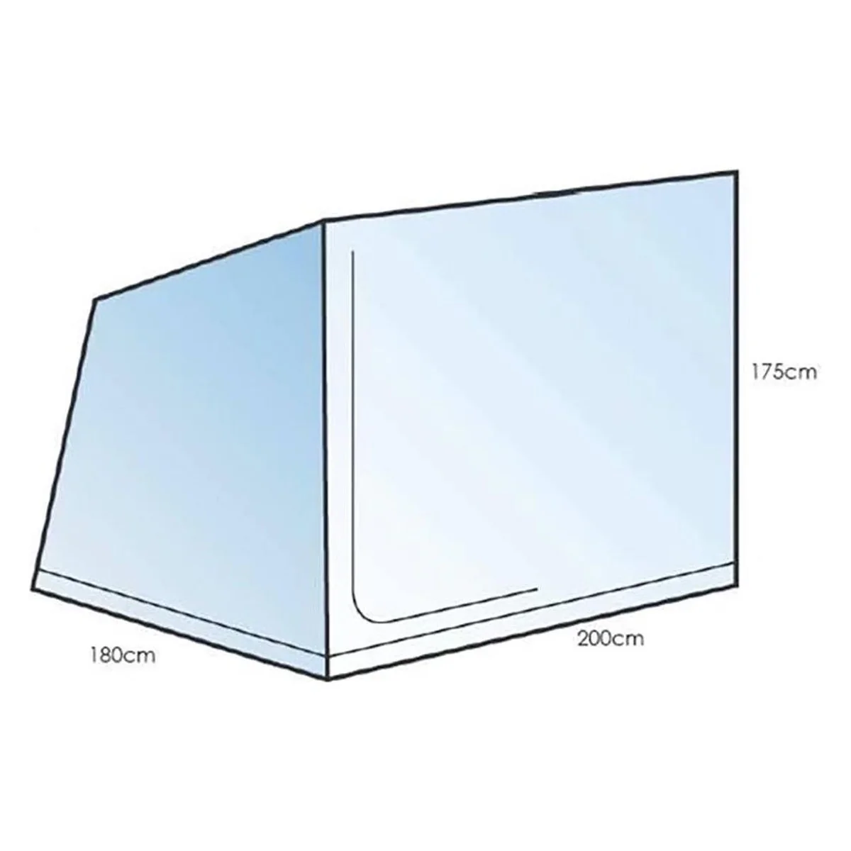Sunncamp Camping 3 Berth Caravan Awning Inner Tent XL Door - Image 2