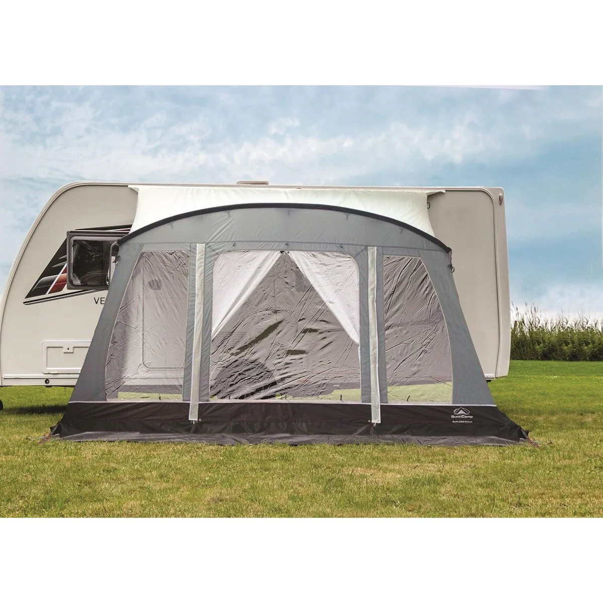 SunnCamp Swift 390 SC Grey Caravan Poled Awning SF2064 - Image 2