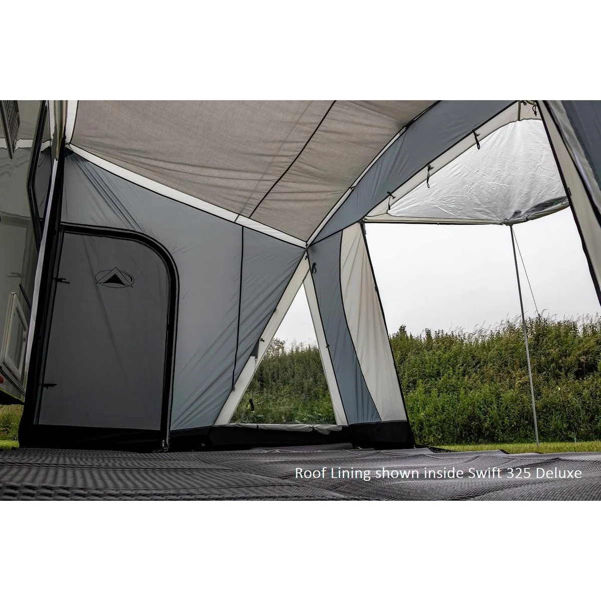 SunnCamp Swift 390 SC Grey Caravan Poled Awning SF2064 - Image 4