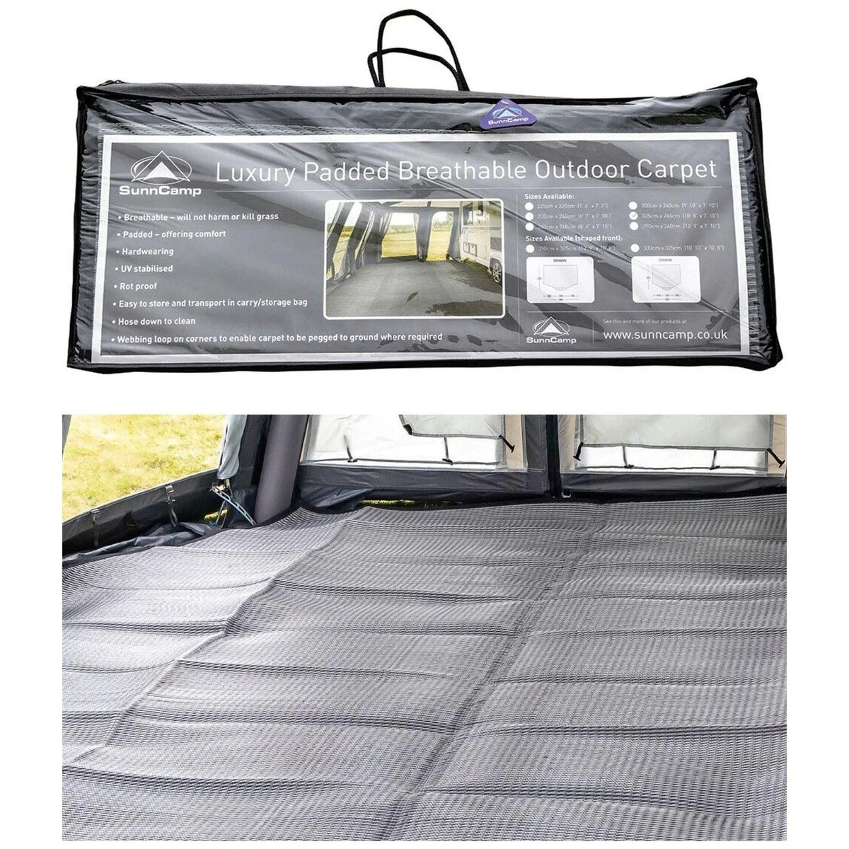 Awning Carpet Sunncamp Swift / Dash 220 Luxury Padded 220cm x 240cm