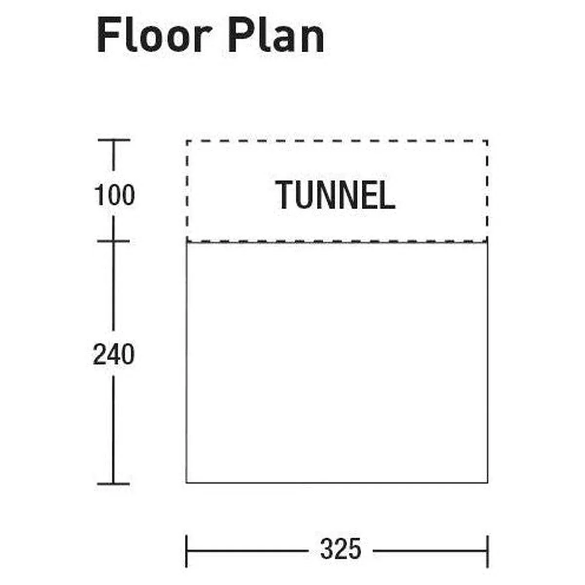 SunnCamp Swift Van 325 High 240-270cm Motorhome Poled Driveaway Awning - Image 9