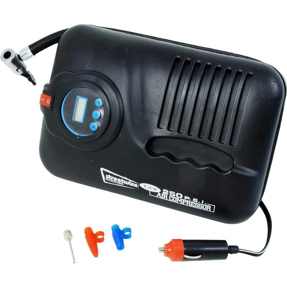 Swac5 Slim 12v Digital Automatic Cut-off Car Van Bike Tyre Compressor Inflator