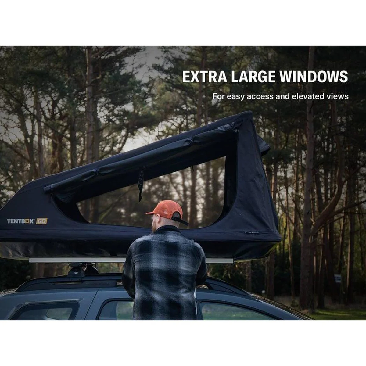 TentBox GO 2 Persone Lightweight Roof Tent 4 Season - Image 11