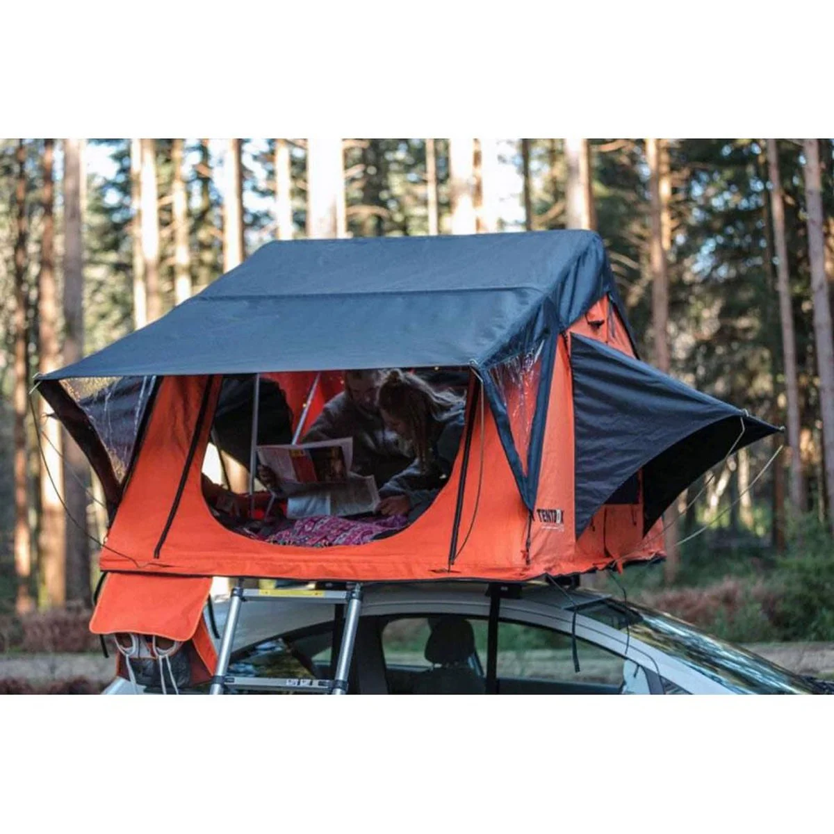 TentBox Lite (Orange Edition) 2-3 Person Roof Tent - Image 6
