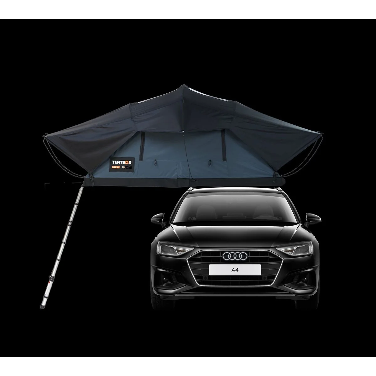 TentBox Lite XL (Slate Grey) 4 Person Roof Tent - Image 4