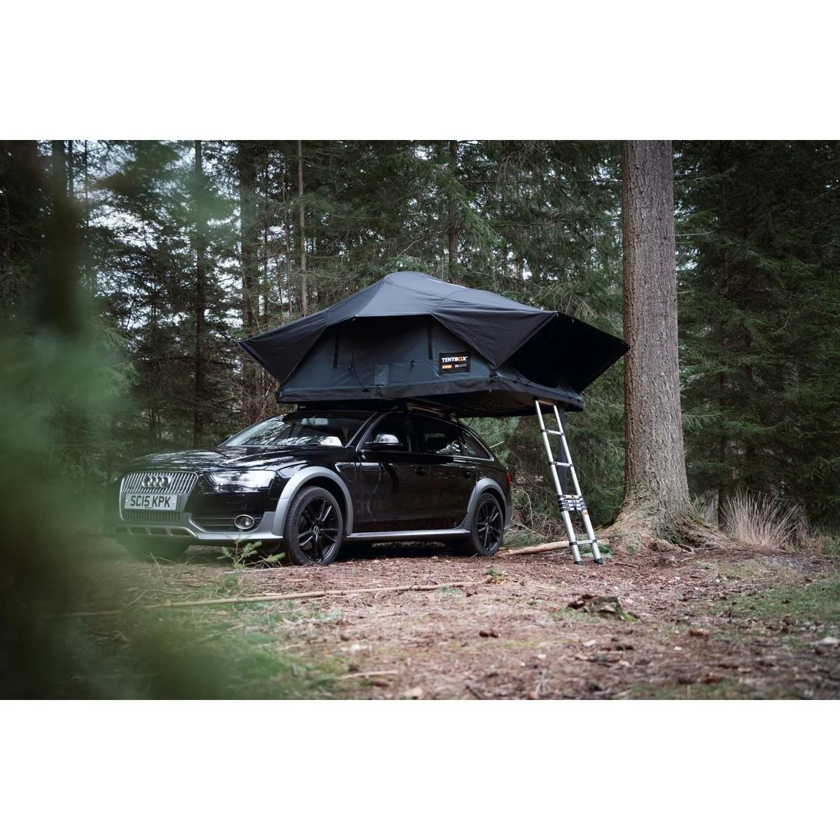 TentBox Lite XL (Slate Grey) 4 Person Roof Tent - Image 8