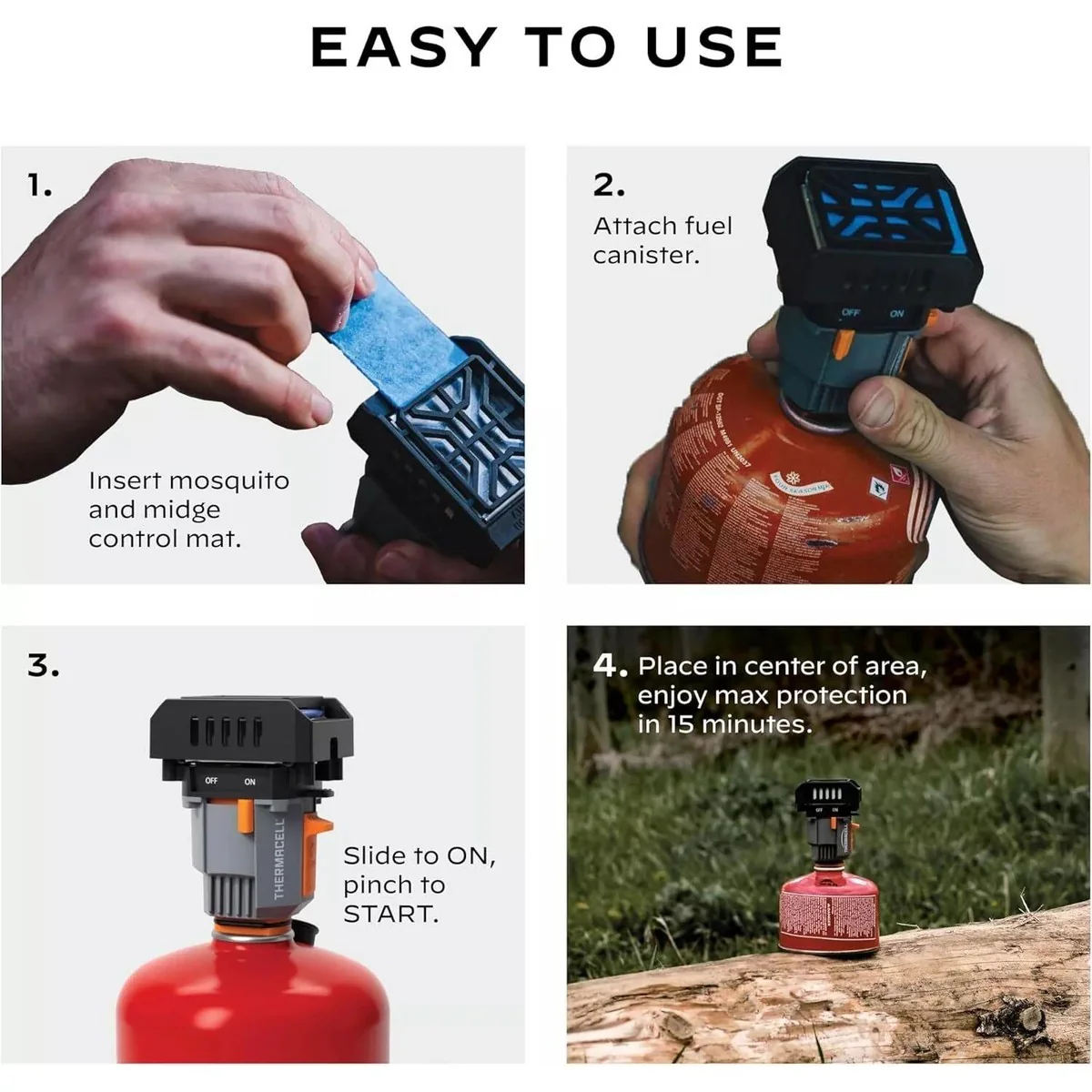 Thermacell Backpacker Mosquito Repeller 15ft Exclusion Zone Camping & Outdoors - Image 3