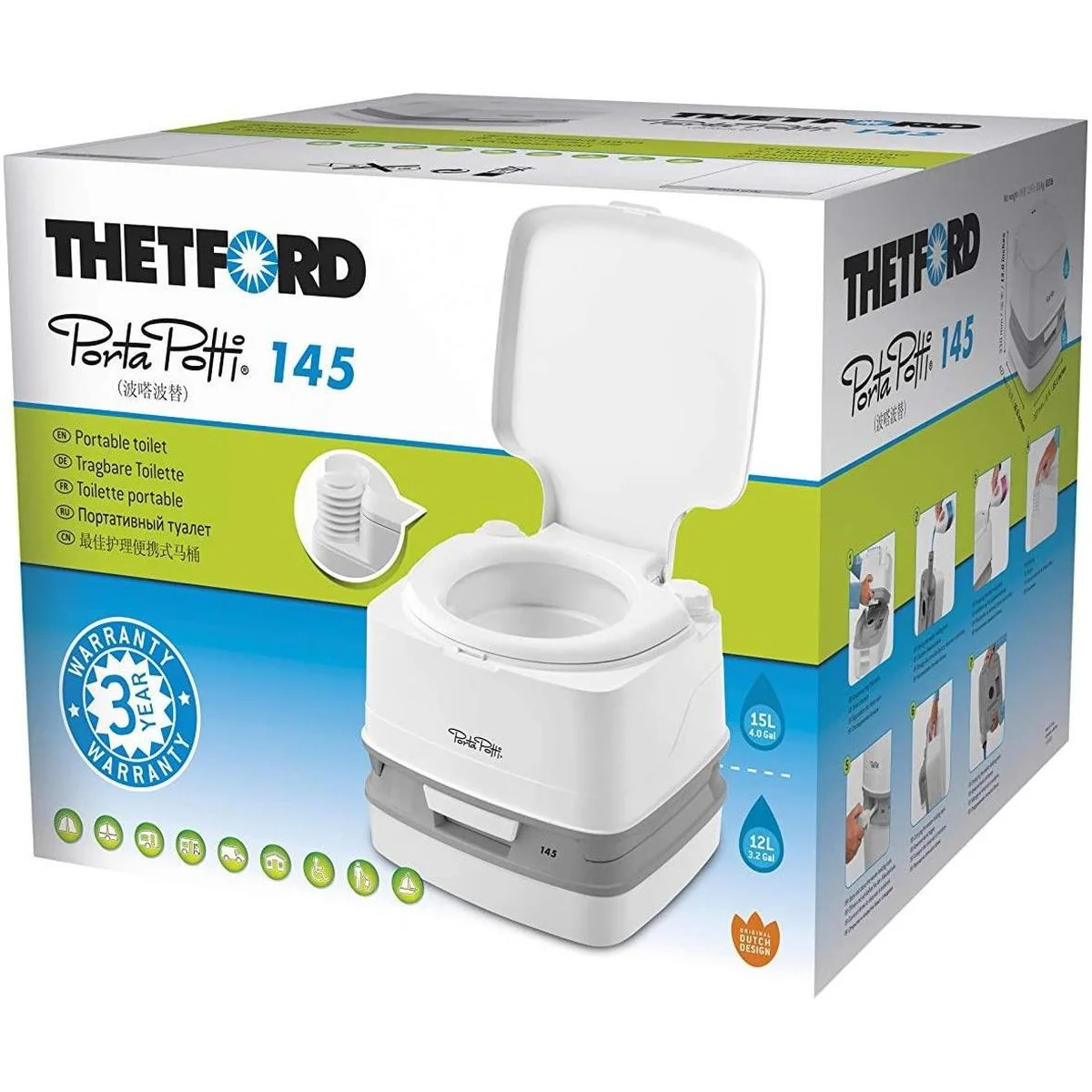 Thetford 145 Porta Potti Qube Portable Toilet - Image 2