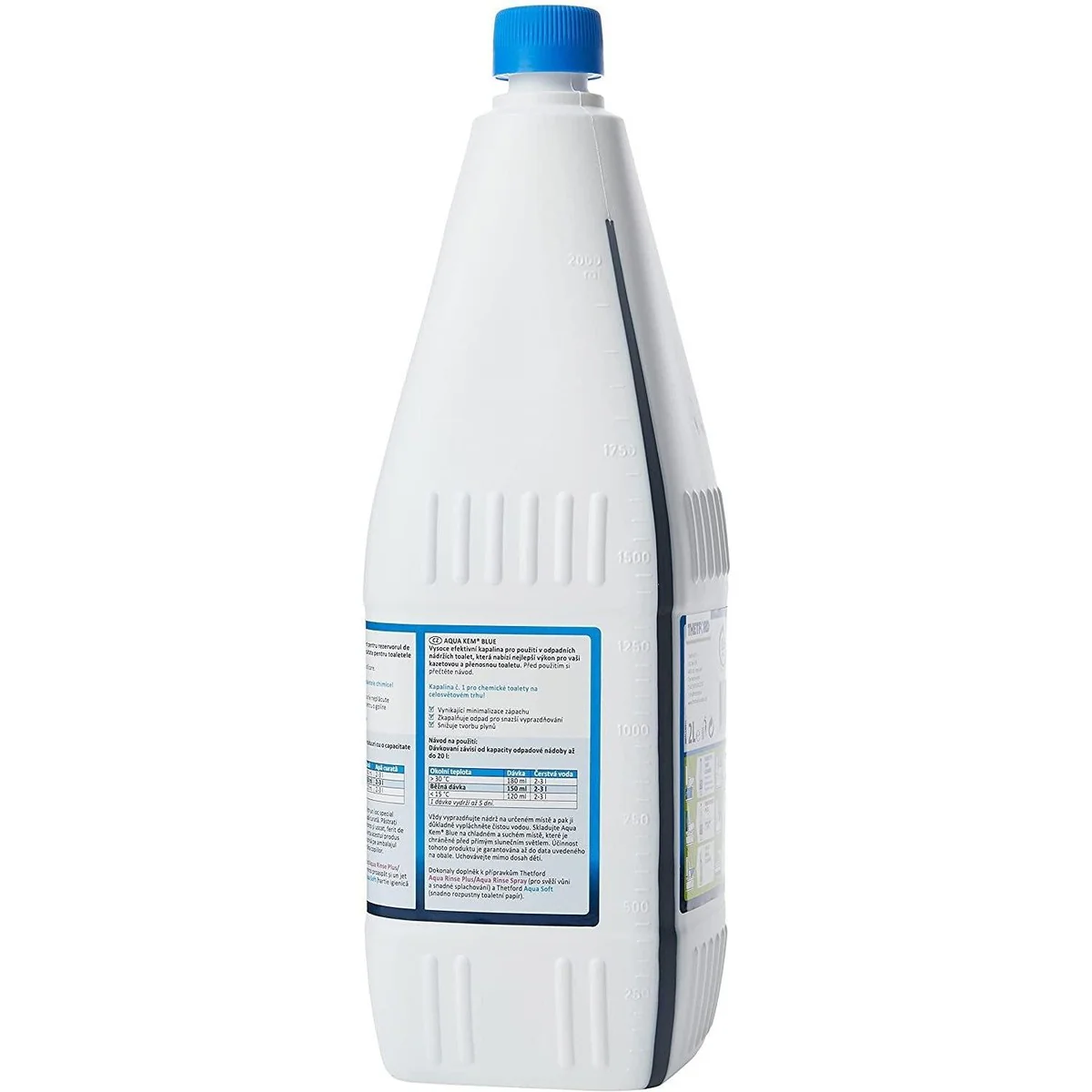 Thetford Aqua Kem Blue Caravan & Motorhome Toilet Chemical Fluid 2L - Image 8