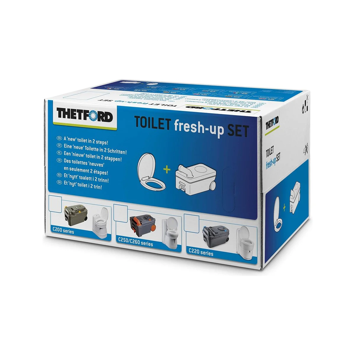 Thetford C200 Fresh-Up Set with Wheels Handle 2334062 - Image 2