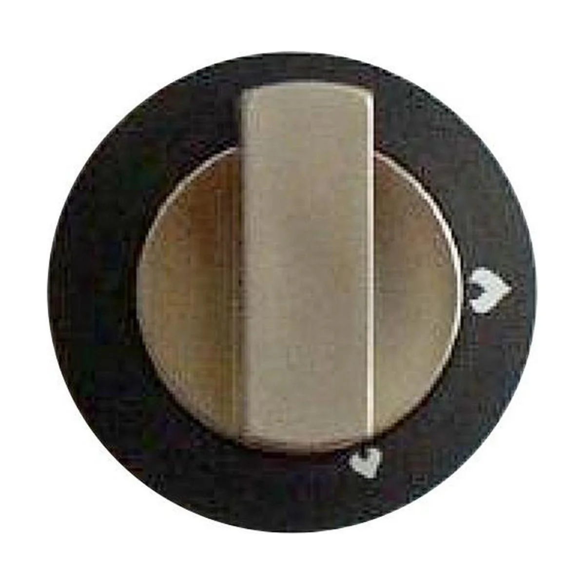 Thetford Hob Grill Knob Black & Satin for Enigma Cookers (SSPA0902 SA)