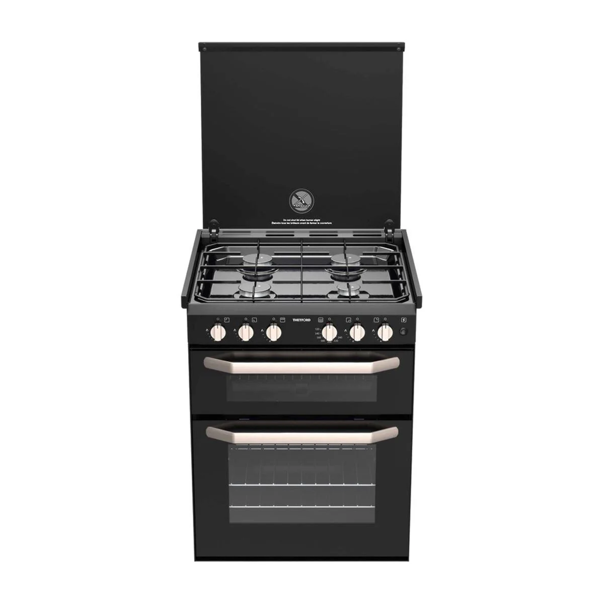 Thetford K1520 Cooker All Gas 4 Burner With 12V Ignition and Lid Cut Off - Effic