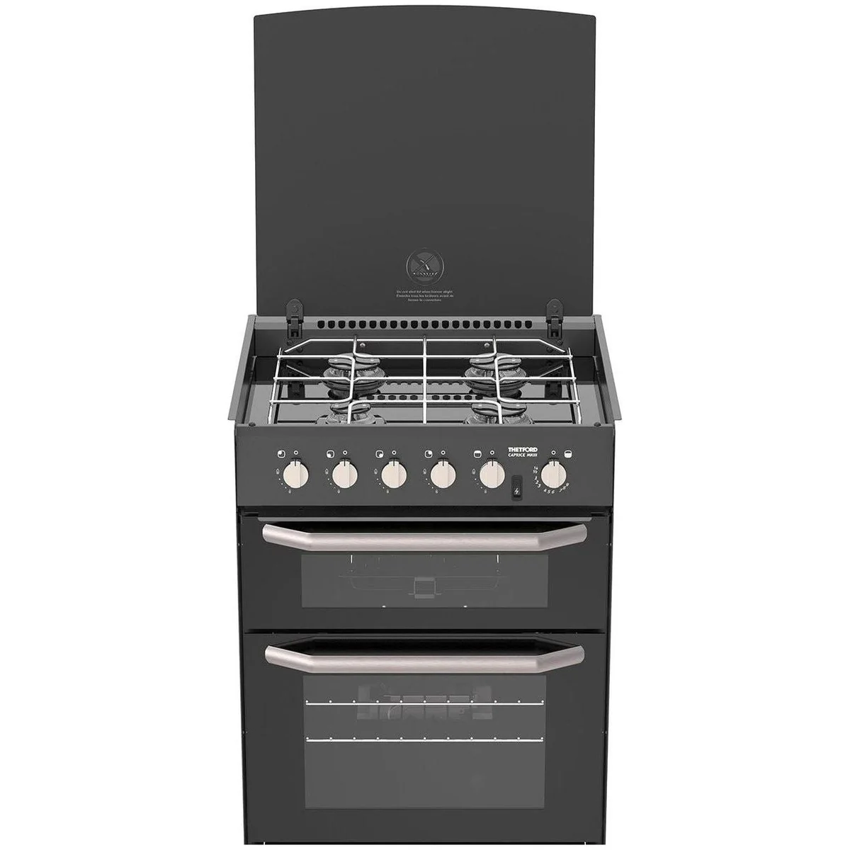 THETFORD K1520 Gas Cooker 4 Gas Burners w/ Grill, 12 Volt IGN & Lid Shut-Off (SCK41199-SP)