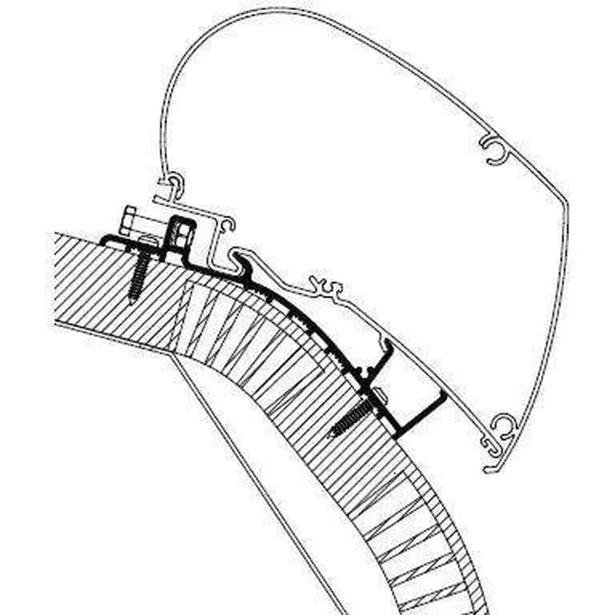 Thule Omnistor Carthago Awning Adapter – Series 6 (From 2014) C-Line - Image 2