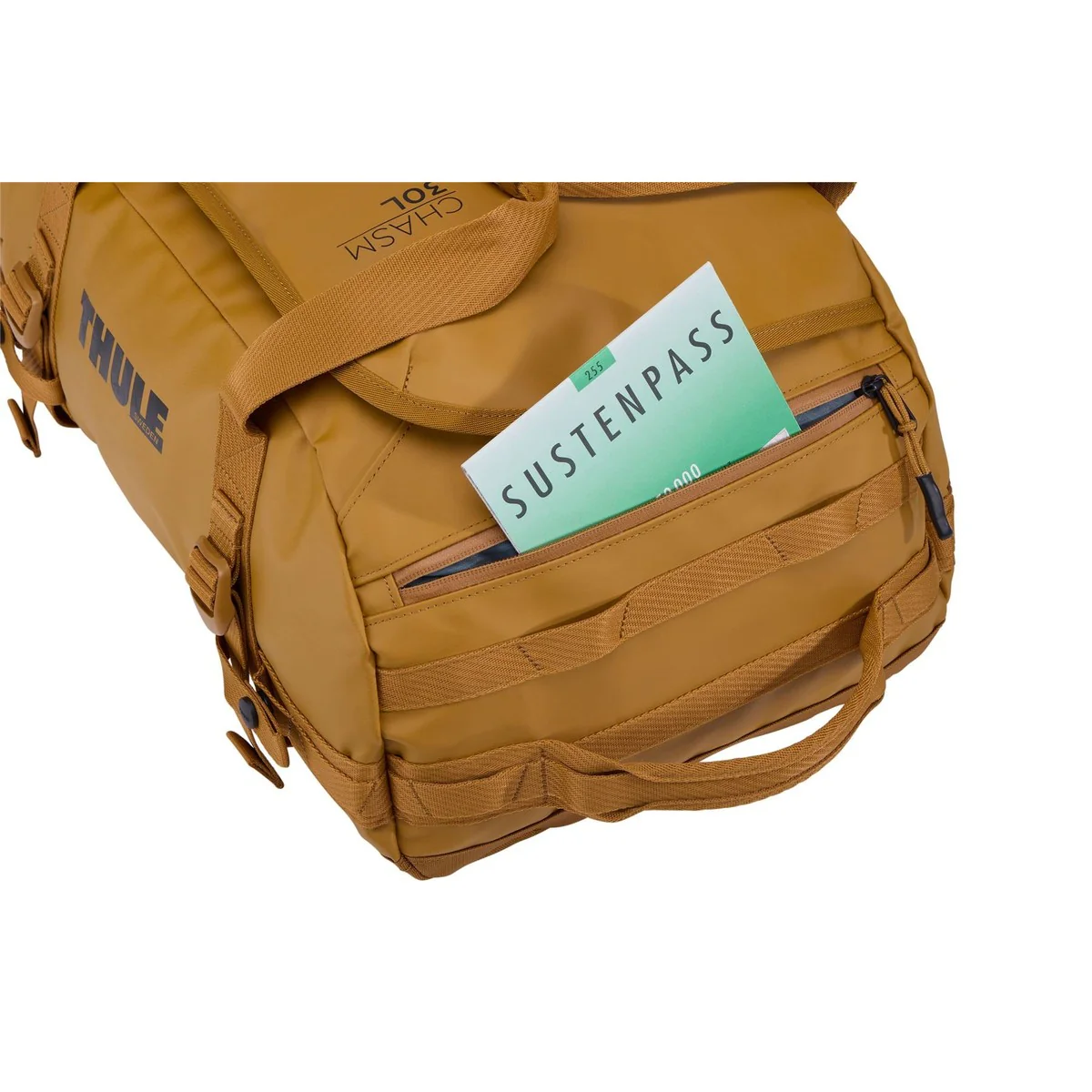 Thule Chasm 30L duffel bag golden brown - Image 4