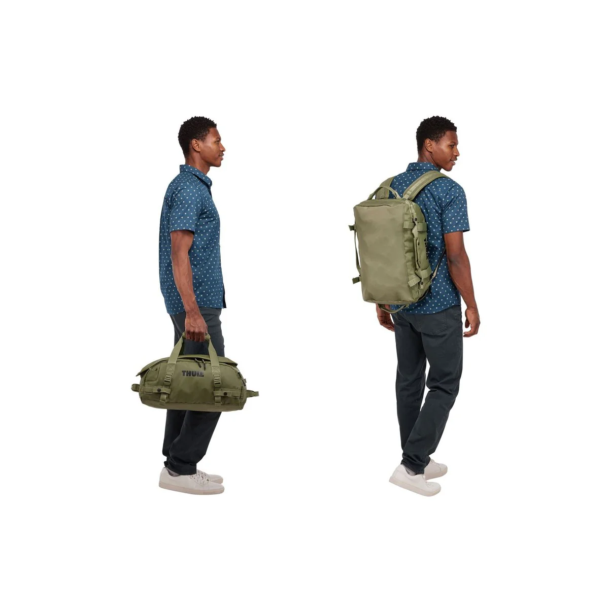 Thule Chasm 30L duffel bag olivine green - Image 10