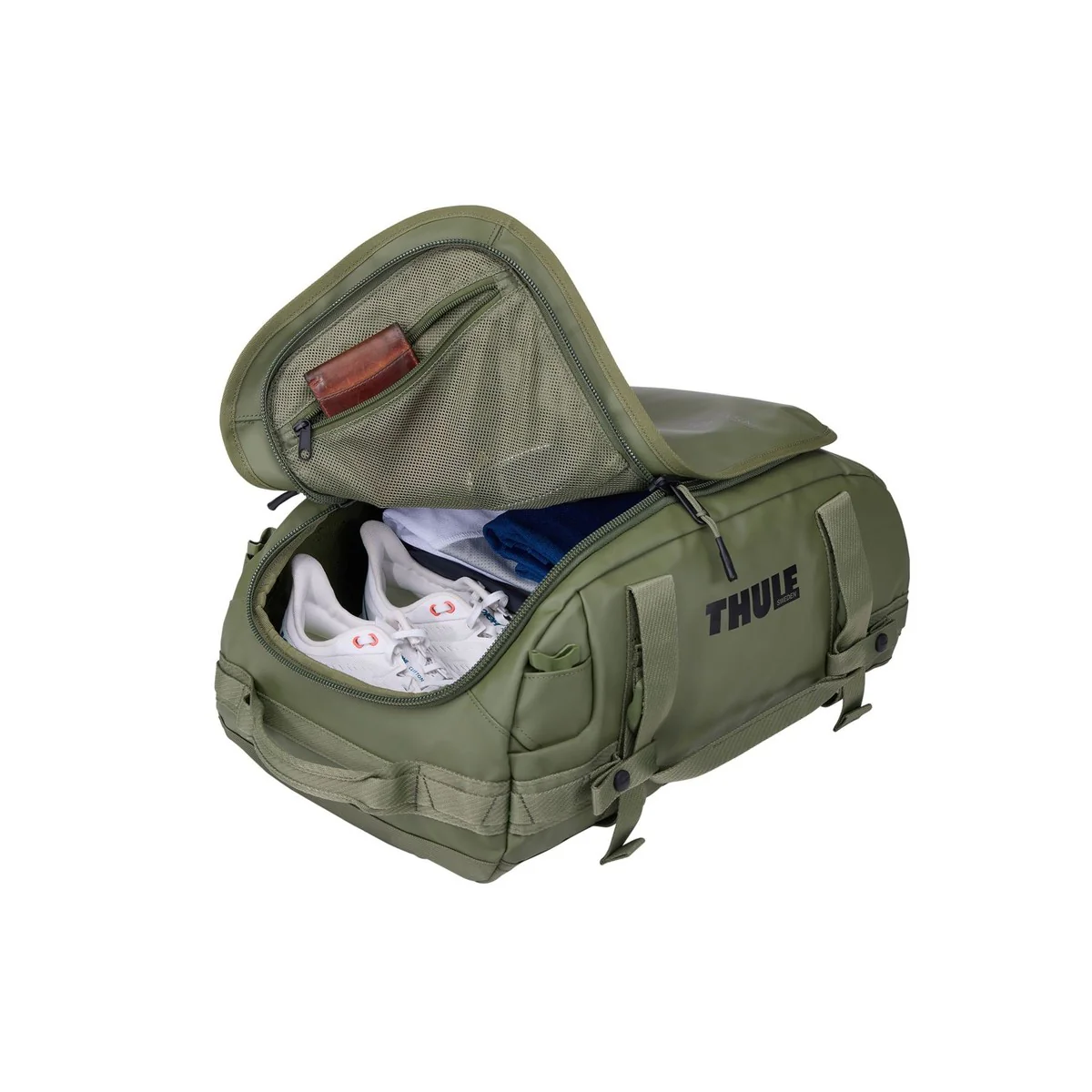Thule Chasm 30L duffel bag olivine green - Image 6