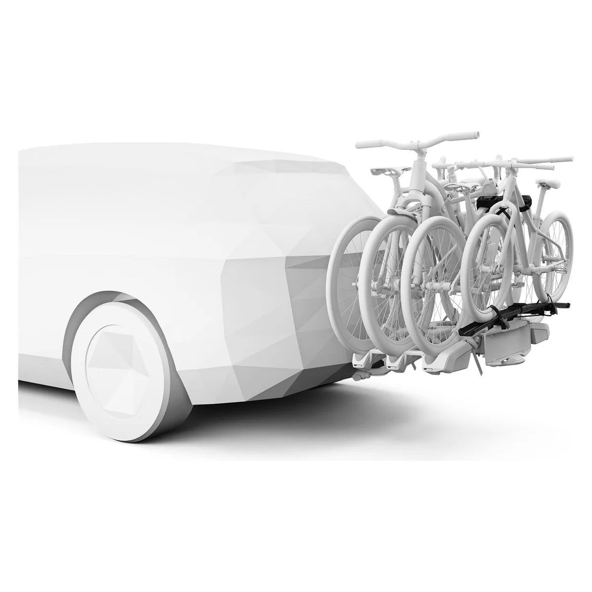 Thule EasyFold 3 Three-bike platform towbar bike rack black - Image 8