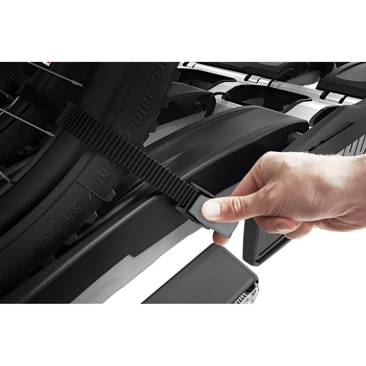 Thule EasyFold XT three-bike platform towbar bike rack black/aluminium Towbar Bike Rack - Image 8