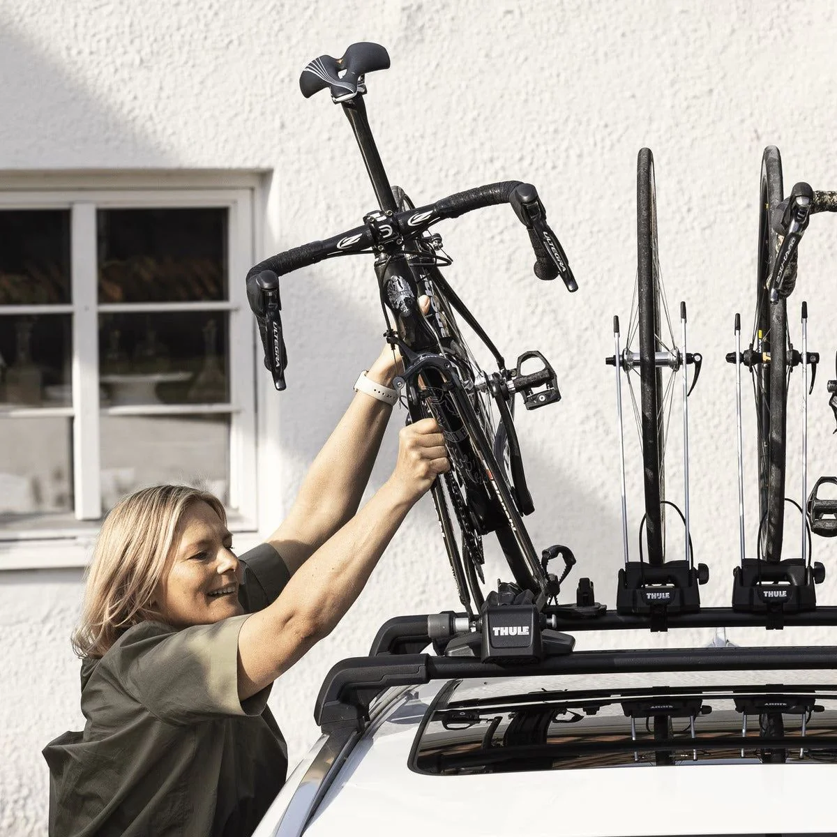 Thule Front Wheel Holder front wheel holder roof bike rack aluminium Roof Bike Rack - Image 3
