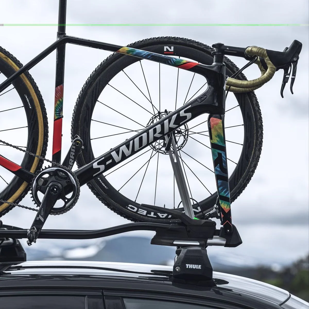 Thule Front Wheel Holder front wheel holder roof bike rack aluminium Roof Bike Rack - Image 4