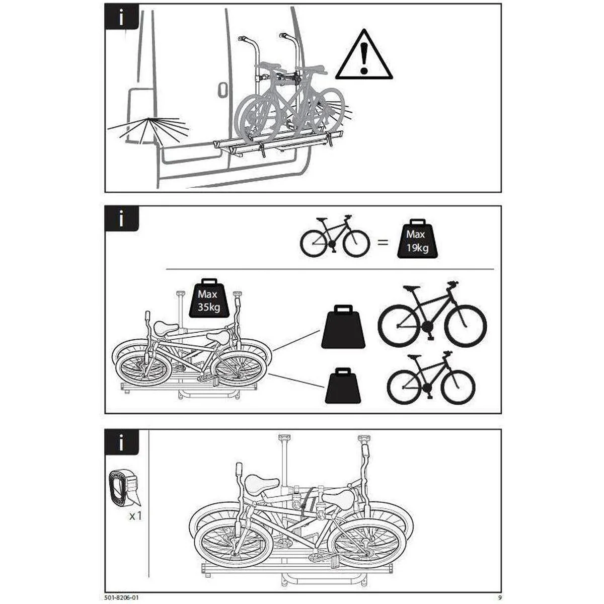 Thule G2 Sport Compact Double Door Motorhome And Campervan Two Bike Rack Carrier - Image 3