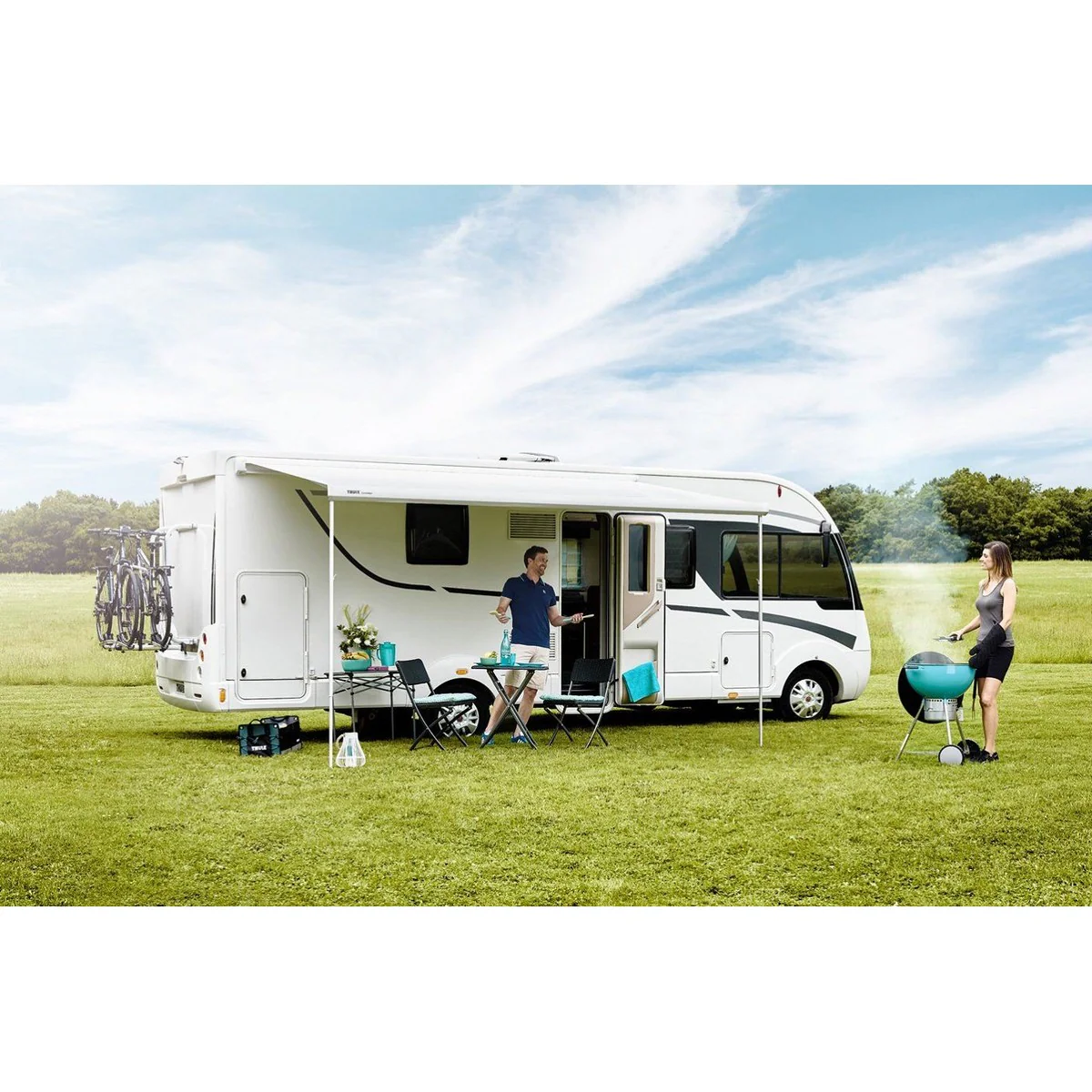 Thule Omnistor 5200 3.15x2.50m Wall Awning Anthracite with Fabric Finish Mystic Grey - Image 5