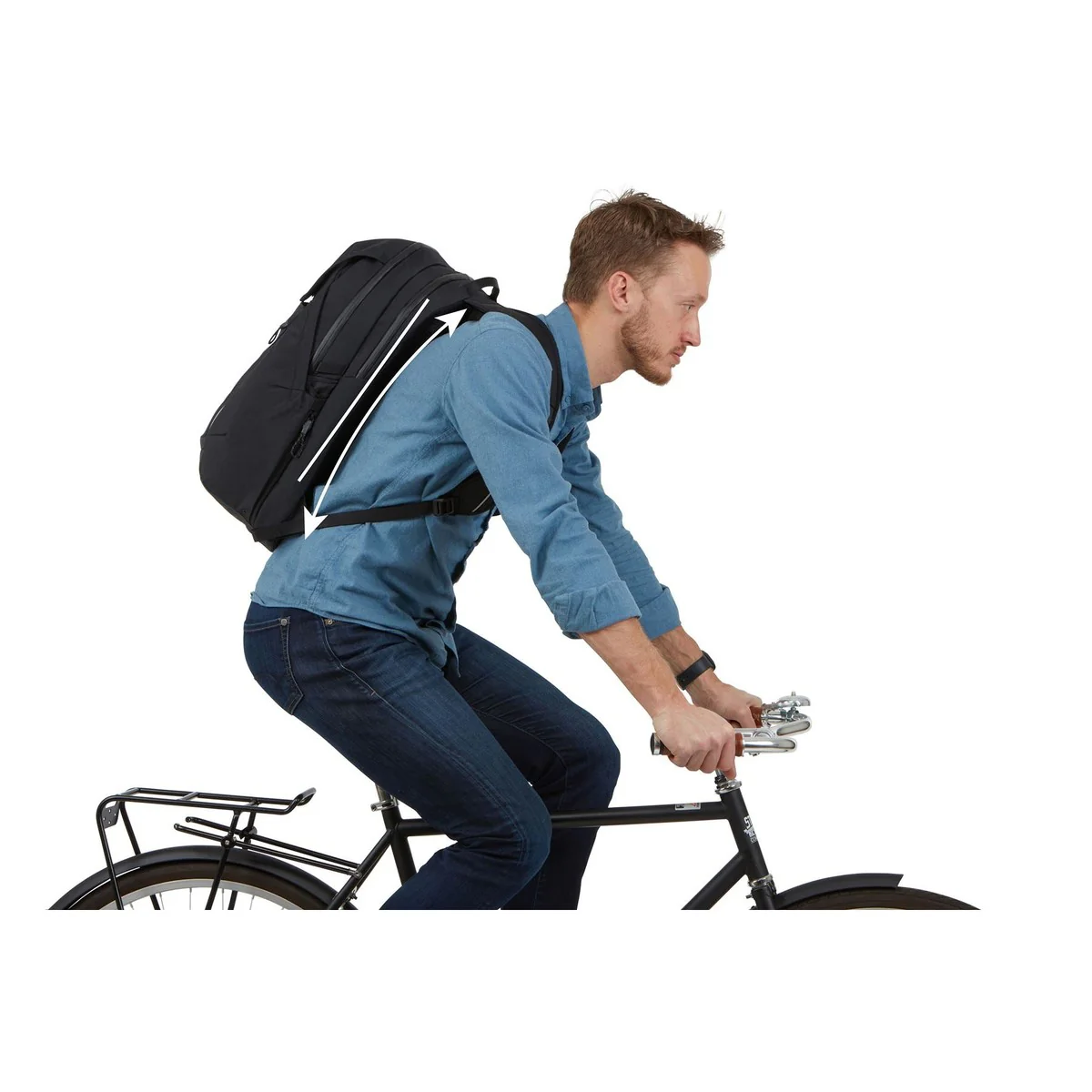 Thule Paramount commuter backpack 27L black Cycling backpack - Image 5