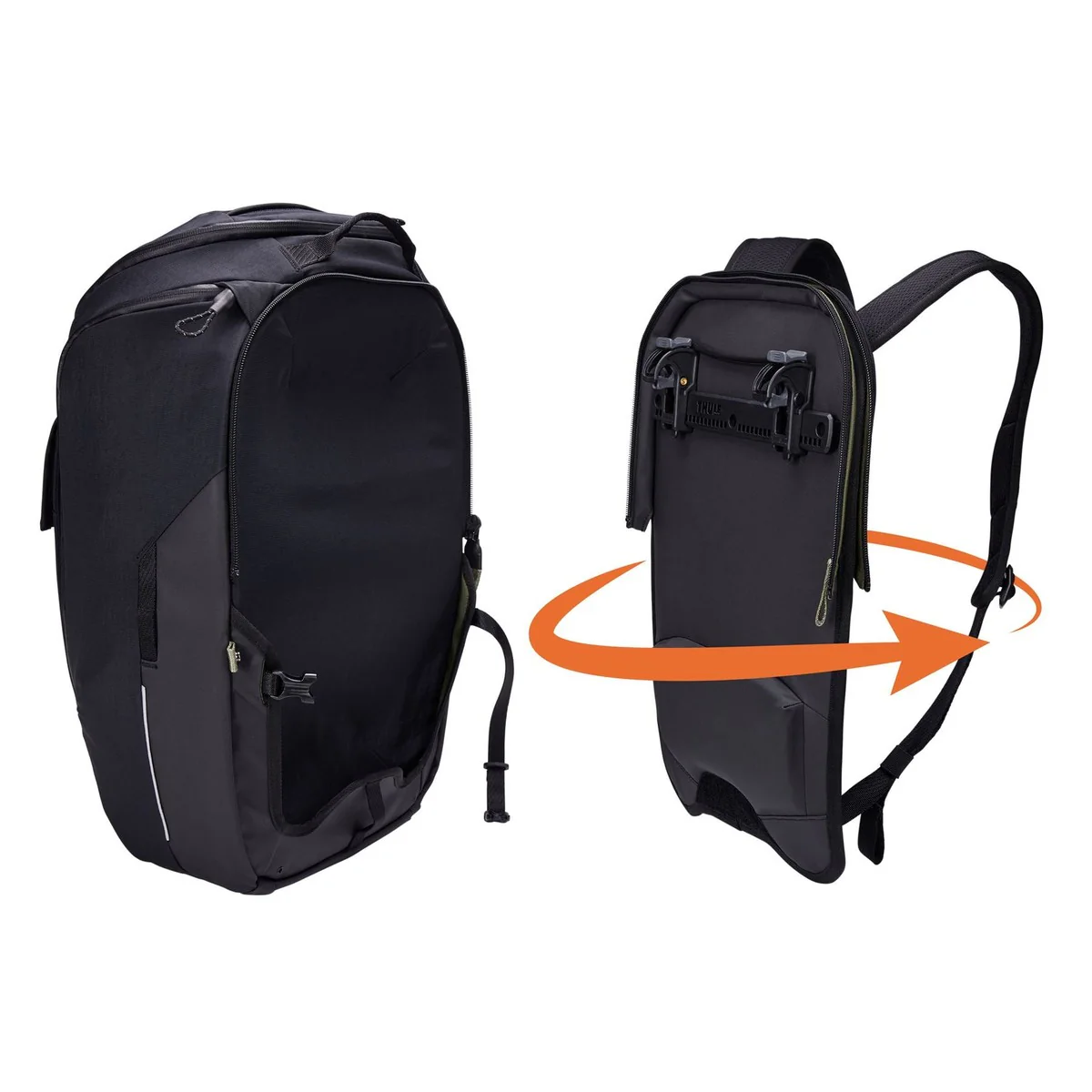 Thule Paramount hybrid bike pannier and backpack 26L black - Image 3