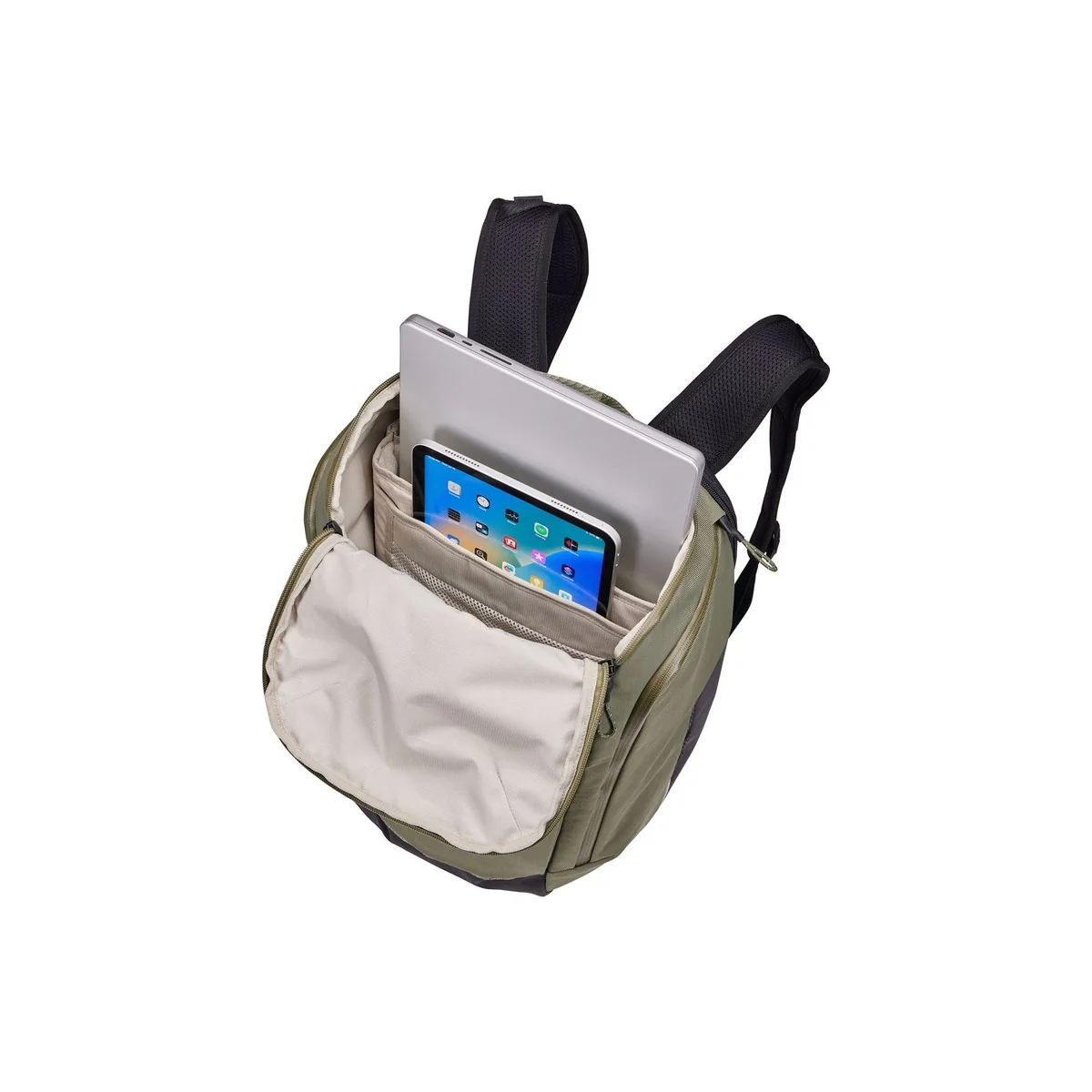 Thule Paramount hybrid bike pannier and backpack 26L green - Image 4