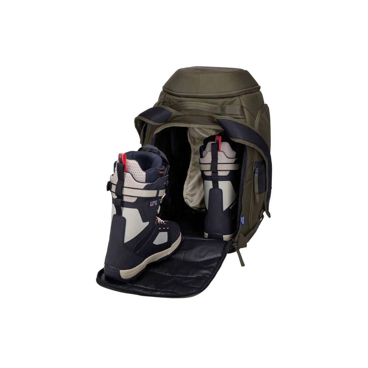 Thule RoundTrip Snowboard and ski boot backpack 60L deep khaki - Image 3