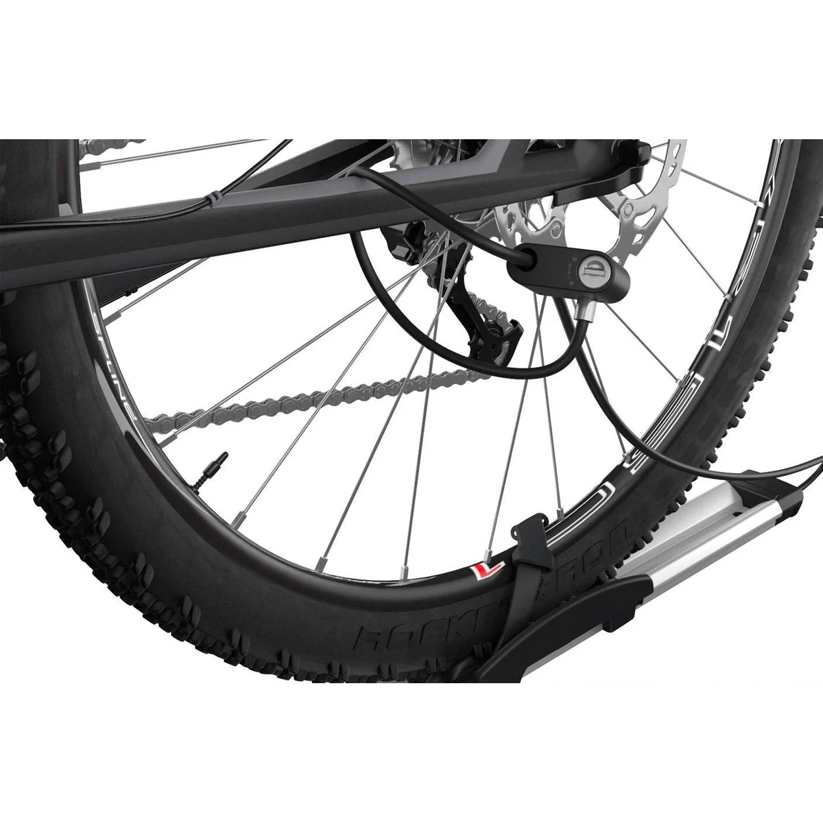 Thule Up Ride roof top bike rack wheel mount black/aluminium Roof Bike Rack - Image 5