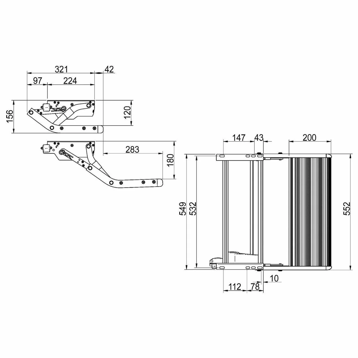 Thule V10 Dropdown Swing Down Manual Step 550 - Image 2