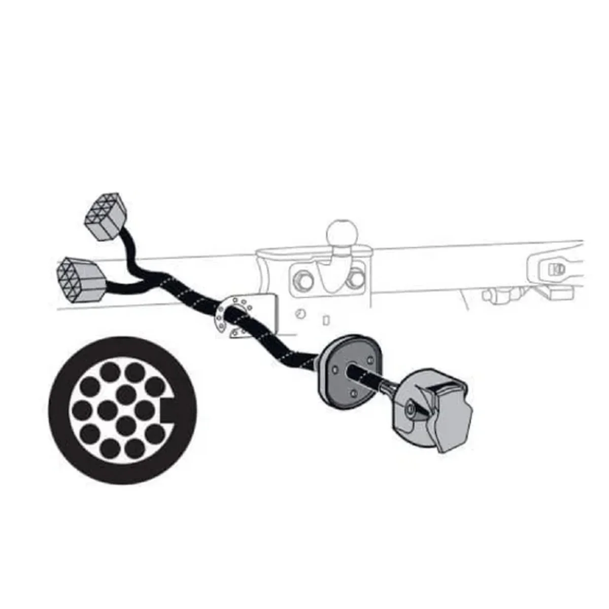 Thule VeloSwing Wiring Kit (13 Pin, From 2011) 302076