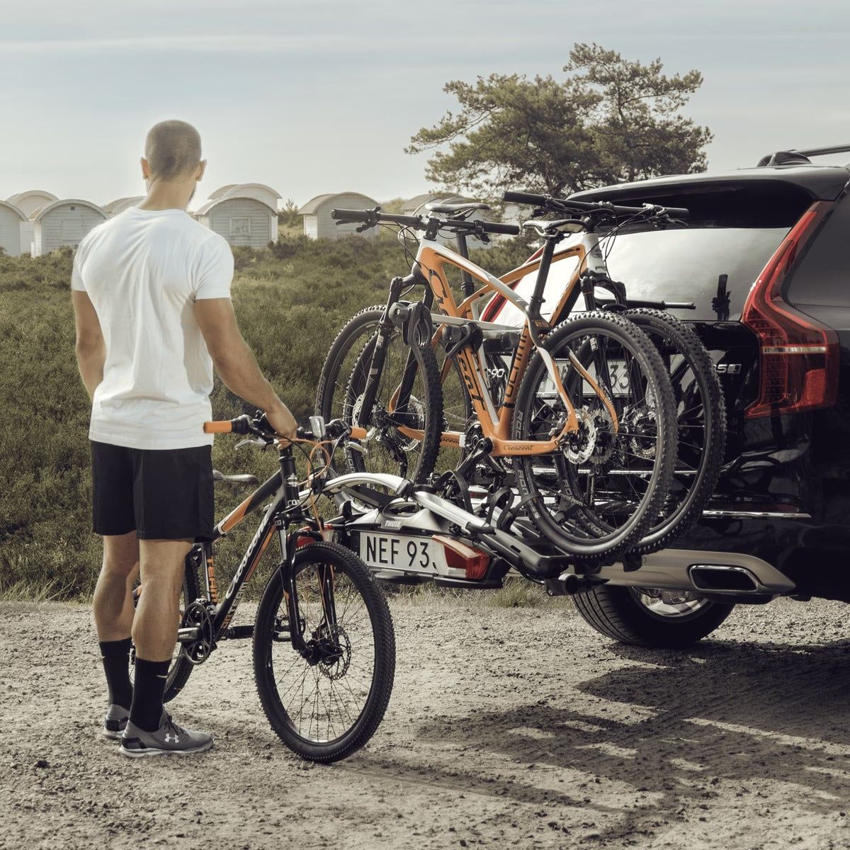 Thule VeloSpace XT two-bike platform towbar bike rack black/aluminium Towbar Bike Rack - Image 2