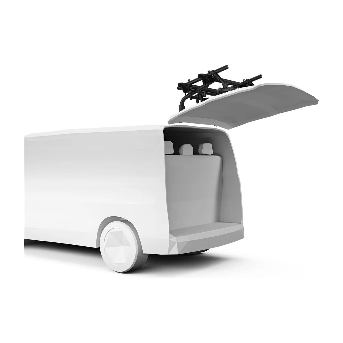 Thule WanderWay two-bike hanging trunk bike rack black - Image 8