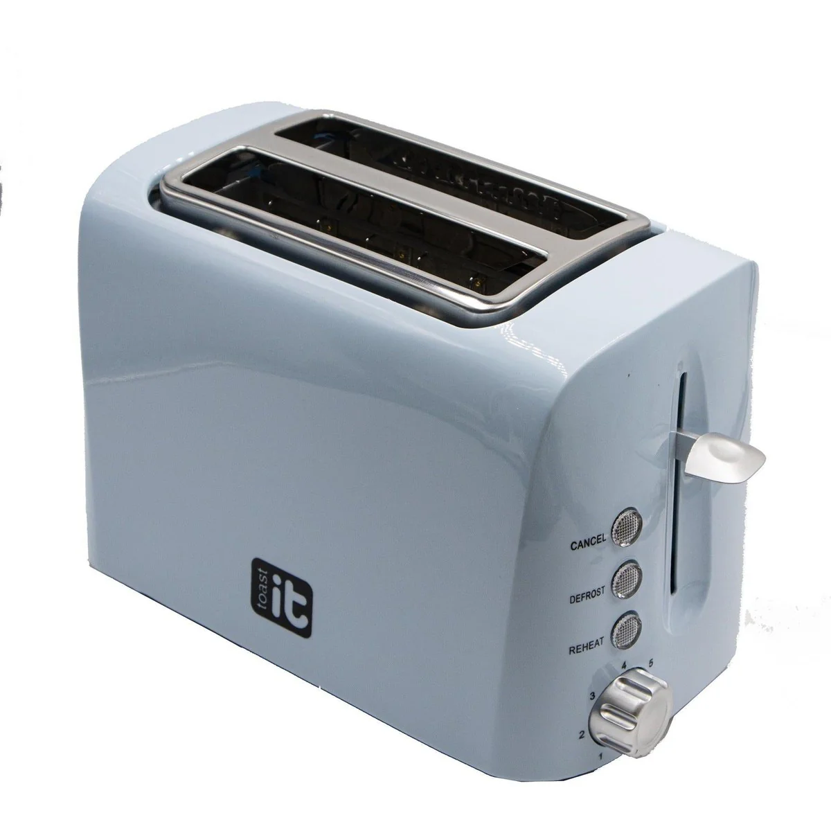 Toast It Blue 240V / 950W Low Wattage Toaster