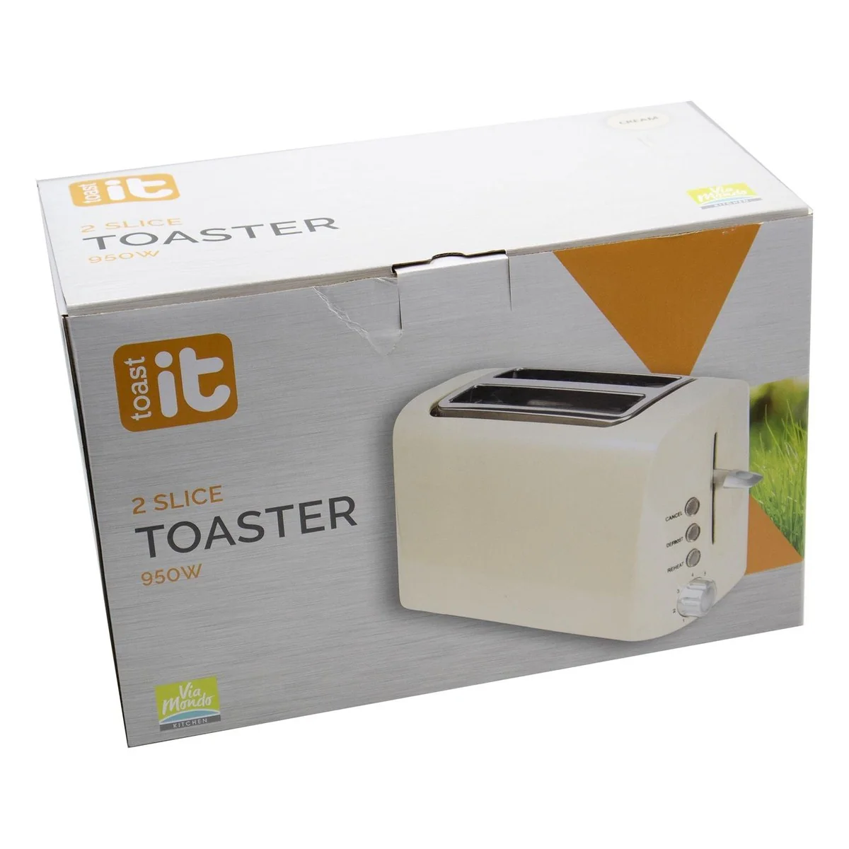 Toast It Cream 240V / 950W Low Wattage Toaster - Image 3