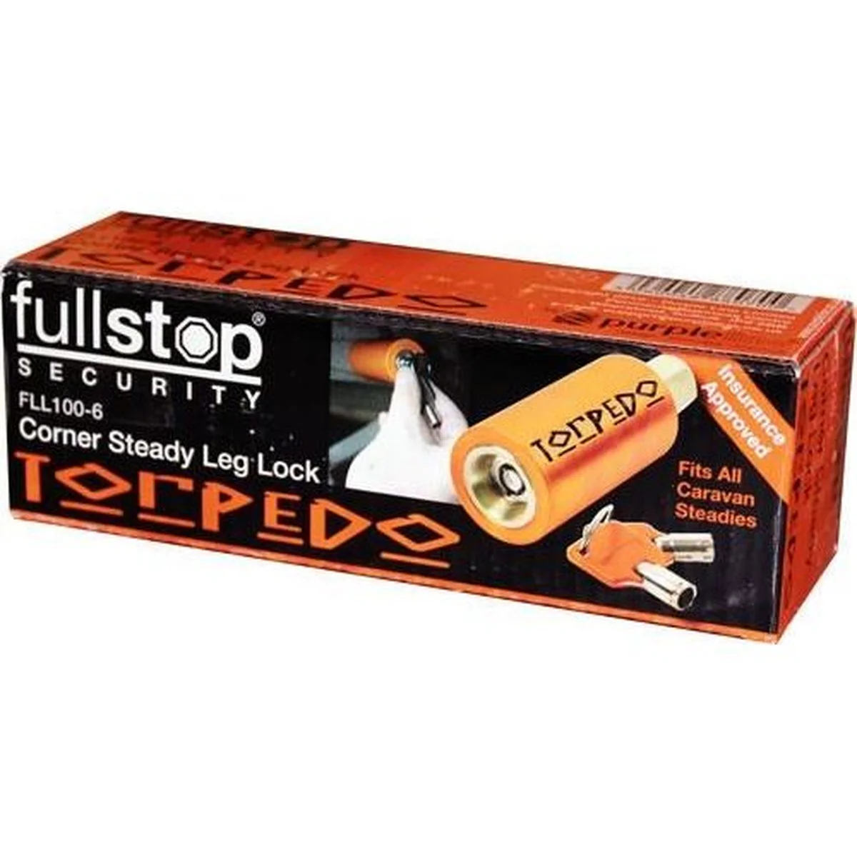 Torpedo Full Stop Purpleline Security Corner Steady Leg Lock Caravan Accessory - Image 4