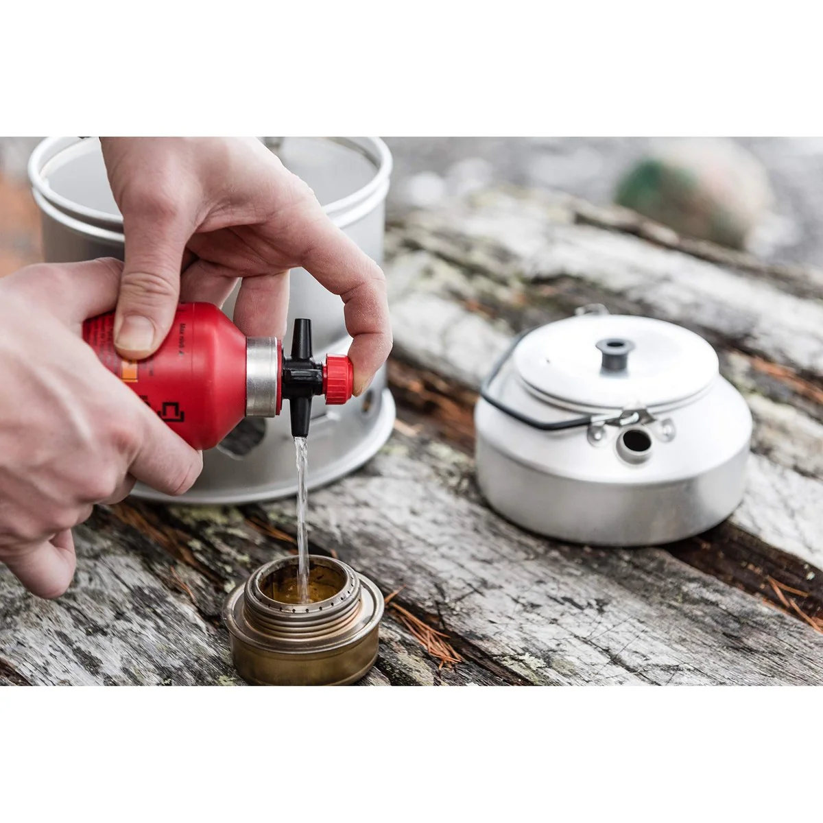 Trangia 0.3 litre Trangia Fuel Bottle - Red Red - Image 2
