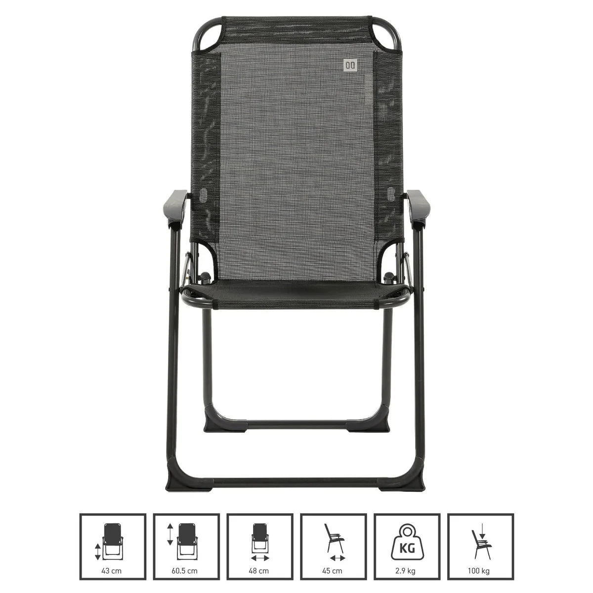 Travellife Como Chair Compact Grey 2129800 - Image 2