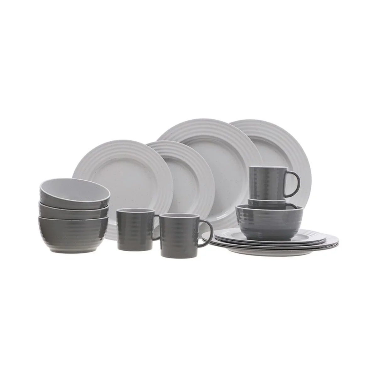 Travellife Rota Tableware Set Grey 16 Pieces 1191320