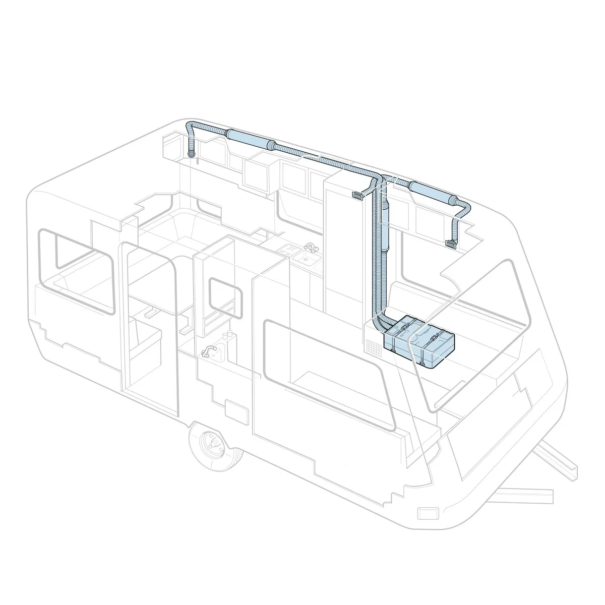Truma Saphir Comfort under bench Air Conditioning Unit 44035-01 - Image 2