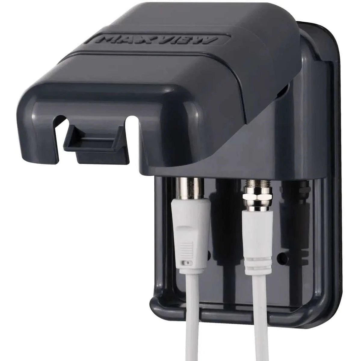 Twin Coax & 'F' Weatherproof Socket - Anthracite - Image 2