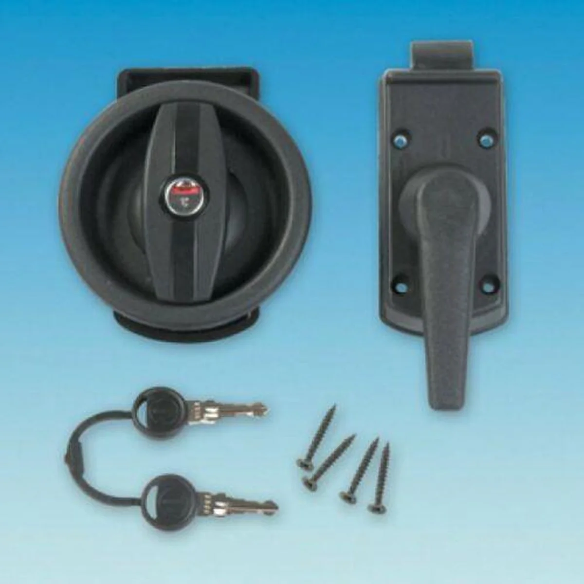 Upgrade Your Caravan/Motorhome Security with Vecam Right-Hand Door Lock Set Including Barrel and Keys - PO390