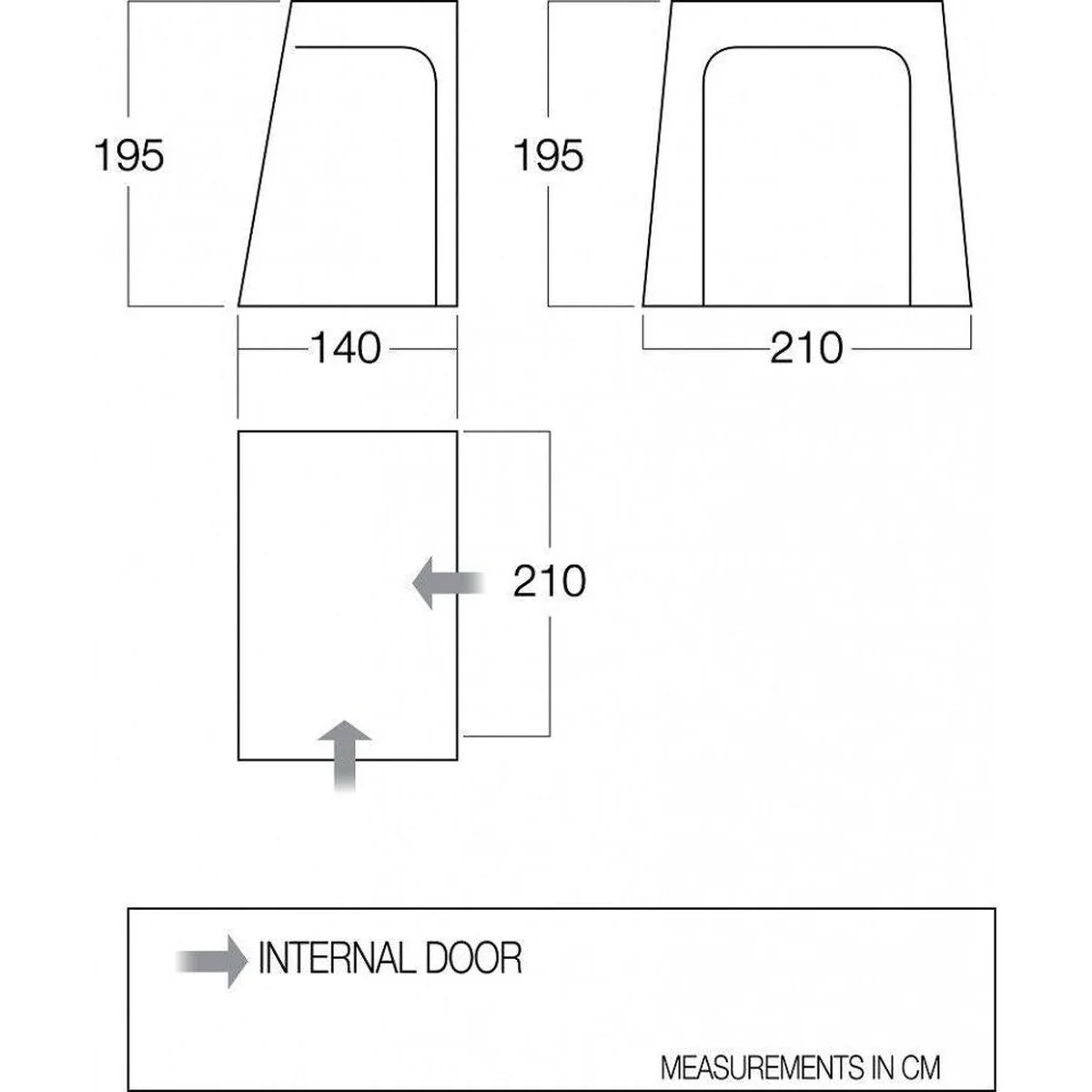 Vango Bedroom Inner Tent Storage BR001- Kela Galli Jura Rhone Drive Awayawning - Image 3