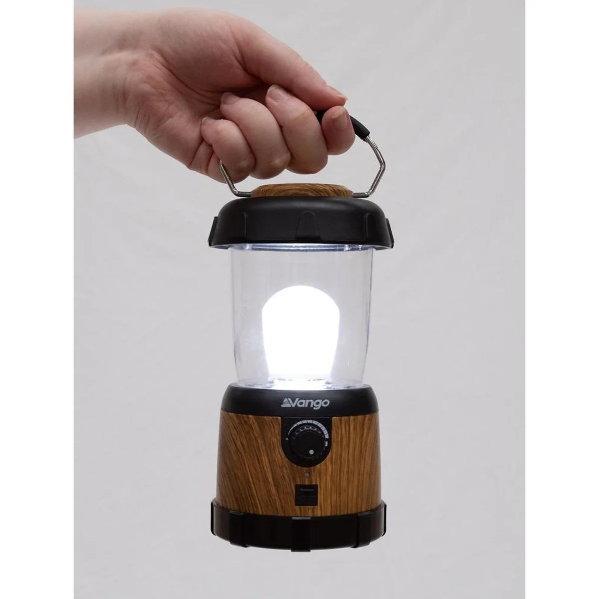 Vango Nova 200 Recharge USB Camping Lantern - Wood Effect - Image 6